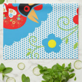 Das portugiesische Rooster von Barcelos Handtuch (Gefaltet)