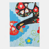 Das portugiesische Rooster von Barcelos Handtuch (Vertikal)
