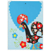 Das portugiesische Rooster von Barcelos Klemmbrett (Rückseite)