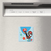 Das portugiesische Rooster von Barcelos Magnet (In Situ (Geschirrspüler))
