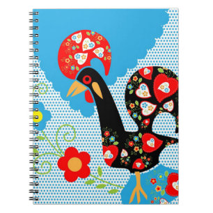 Das portugiesische Rooster von Barcelos Notizblock