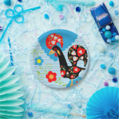 Das portugiesische Rooster von Barcelos Pappteller (Party)