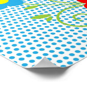 Das portugiesische Rooster von Barcelos Poster (Ecke)