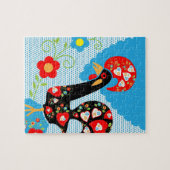 Das portugiesische Rooster von Barcelos Puzzle (Horizontal)