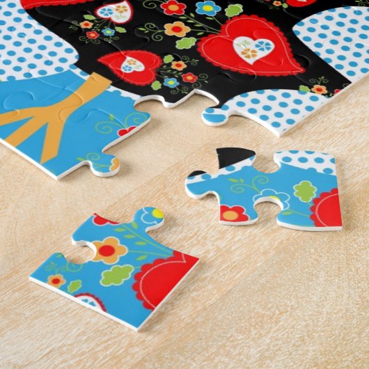 Das portugiesische Rooster von Barcelos Puzzle (Seite)