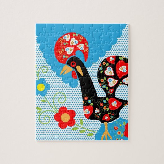 Das portugiesische Rooster von Barcelos Puzzle (Vertikal)