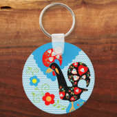 Das portugiesische Rooster von Barcelos Schlüsselanhänger (Vorderseite)