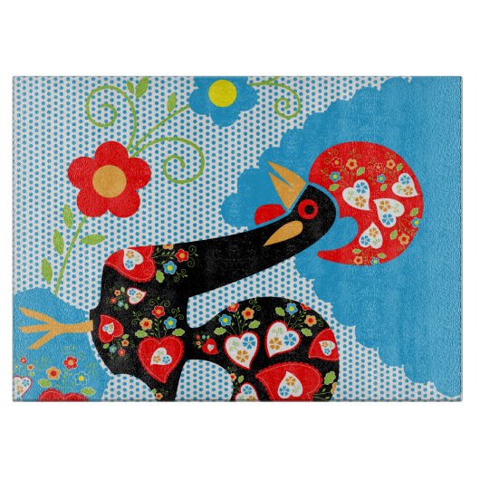 Das portugiesische Rooster von Barcelos Schneidebrett (Vorderseite)