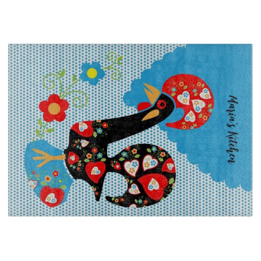 Das portugiesische Rooster von Barcelos Schneidebrett (Vorderseite)