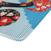 Das portugiesische Rooster von Barcelos Schneidebrett (Ecke)