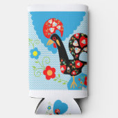 Das portugiesische Rooster von Barcelos Selters Dosenkühler (Vorderseite)