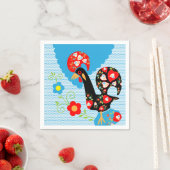 Das portugiesische Rooster von Barcelos Serviette (Beispiel)
