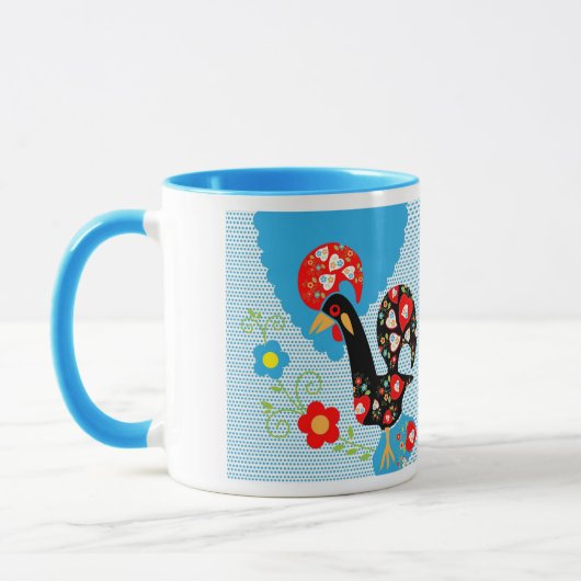 Das portugiesische Rooster von Barcelos Tasse (Links)