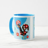 Das portugiesische Rooster von Barcelos Tasse (Vorderseite Links)