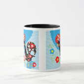 Das portugiesische Rooster von Barcelos Tasse (Zentrum)