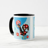Das portugiesische Rooster von Barcelos Tasse (Vorderseite Links)