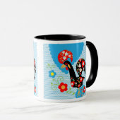 Das portugiesische Rooster von Barcelos Tasse (VorderseiteRechts)