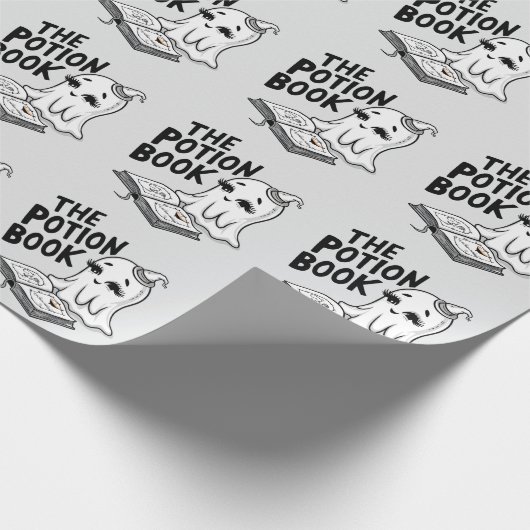 Das Posenbuch zu Halloween Geschenkpapier (Ecke)