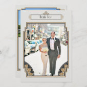 Das Posh Kunst-Deko-Gold danken Ihnen Dankeskarte (Vorne/Hinten)