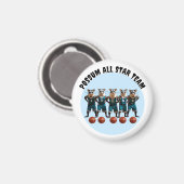 Das Possum All Star Basketball Team Magnet (Vorderseite/Rückseite)