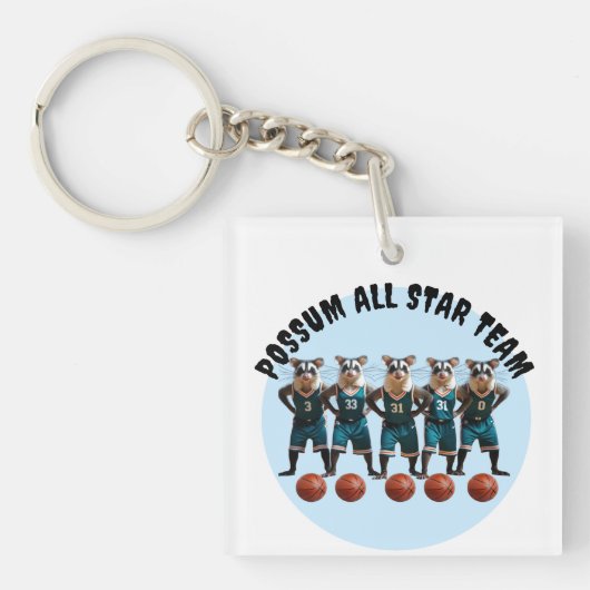 Das Possum All Star Basketball Team Schlüsselanhänger (Vorderseite)