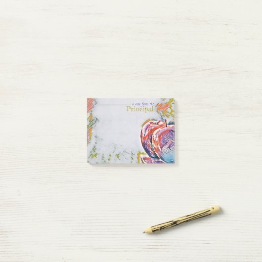 Das Post-Itanmerkungen der Direktion Post-it Klebezettel (Auf Schreibtisch)