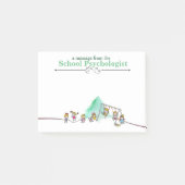 Das Post-Itanmerkungen des Schulpsychologen Post-it Klebezettel (Vorderseite)