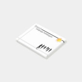 Das Post-Itanmerkungen des Sprachpathologen Post-it Klebezettel (angewinkelt)