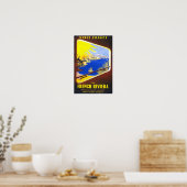 Das Poster an der französischen Riviera (Küche)