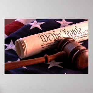 Das Poster der Demokratie feiern