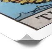 Das Poster der dummen Tarot-Karte (Ecke)