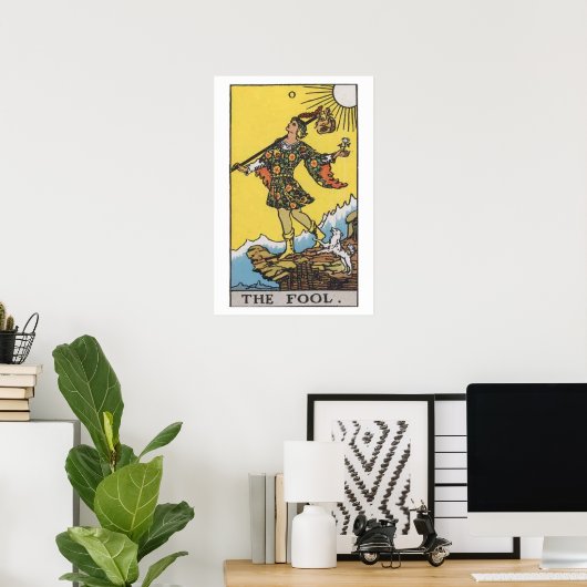 Das Poster der dummen Tarot-Karte (Heimbüro)