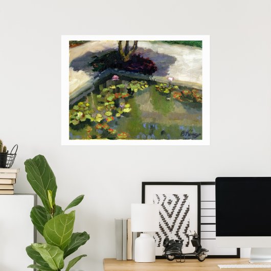 Das Poster der Gesellschaft der vier Künste (Heimbüro)