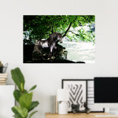 Das Poster der großen Flussteilung (Heimbüro)