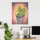Das Poster der grünen Fee (Heimbüro)