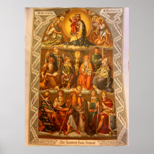 Das Poster der Heiligen Helfer