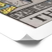 Das Poster der Kaiser-Tarot-Karte (Ecke)