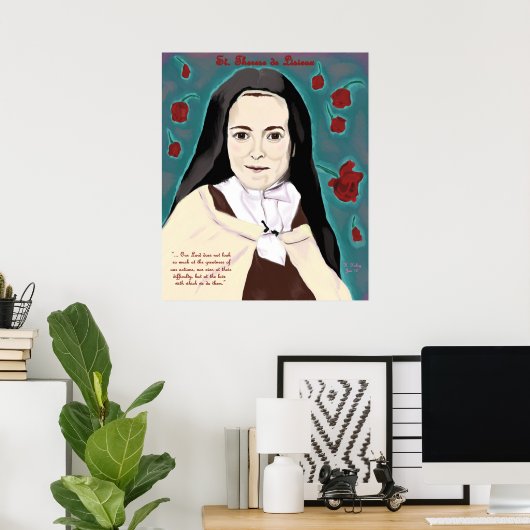 Das Poster der kleinen Blume (Heimbüro)