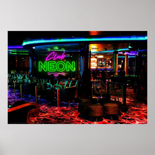 Das Poster der Krassen Mall "Club NEON" (Vorne)