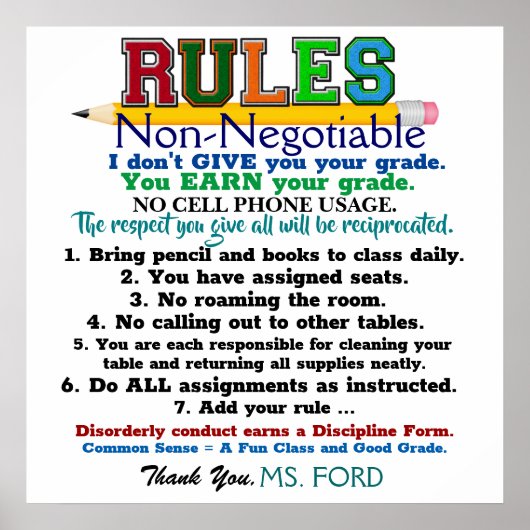 Das Poster der neuen Version School Teacher's (Vorne)