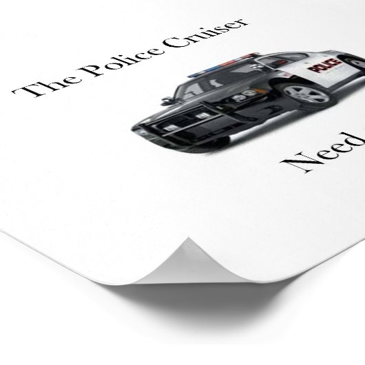 Das Poster der Polizei (Ecke)