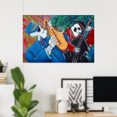 Das Poster der schlechten Blues-Knochen (Heimbüro)