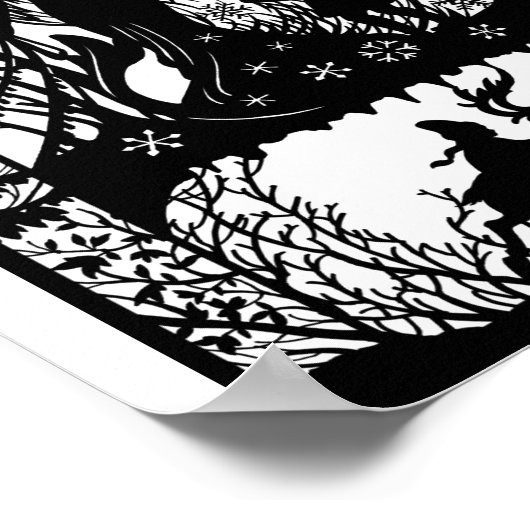 Das Poster der Schneekönigin (Ecke)