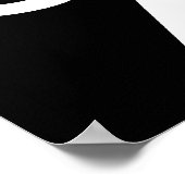 Das Poster der schwarzen Länderflagge (Ecke)