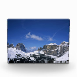 Das Poster der Sellajochkarte Fotoblock