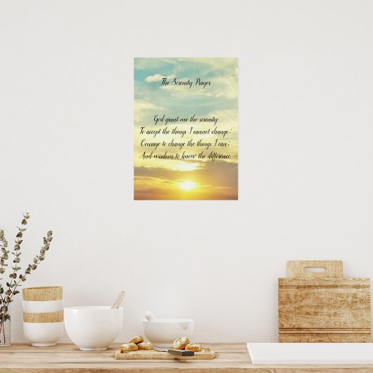 Das Poster der Stille (Küche)