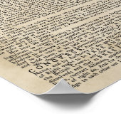 Das Poster der Unabhängigkeitserklärung (Ecke)