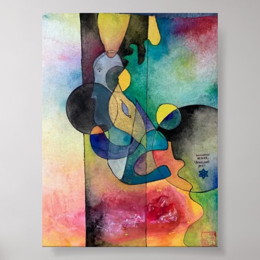 Das Poster der verwundeten Heilerkunst (Vorne)