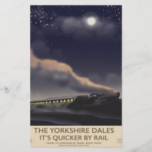 Das Poster der Yorkshire Dales Railway Briefpapier
