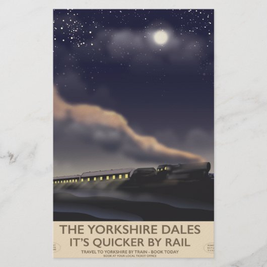 Das Poster der Yorkshire Dales Railway Briefpapier (Vorderseite)